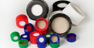 bonded caps | bonded septa caps | snap caps | ptfe silicone bonded caps